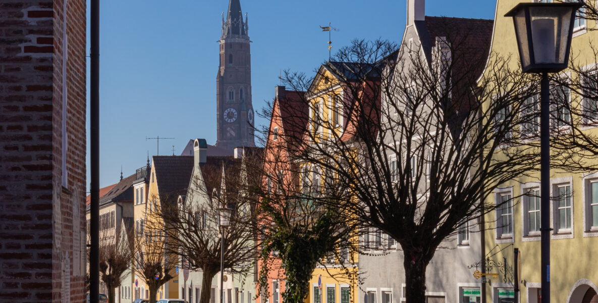 Die Freyung mit Blick auf die Martinskirche. Foto: Stadt Landshut/ Moritz Meier