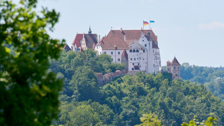 Blick auf die Burg Trausnitz. Foto: Stadt Landshut/ Moritz Meier