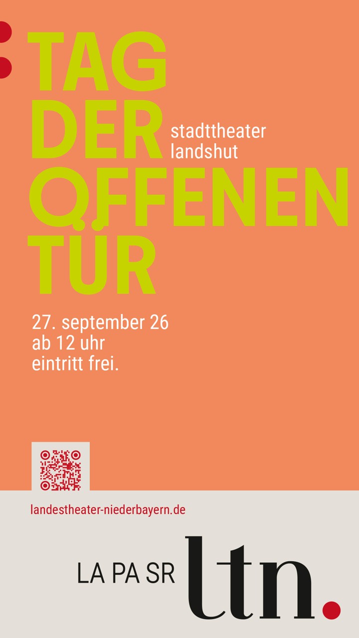 Tag der offenen Tür im Theaterzelt Landshut am 27.09.2026, Quelle: Landestheater Niederbayern