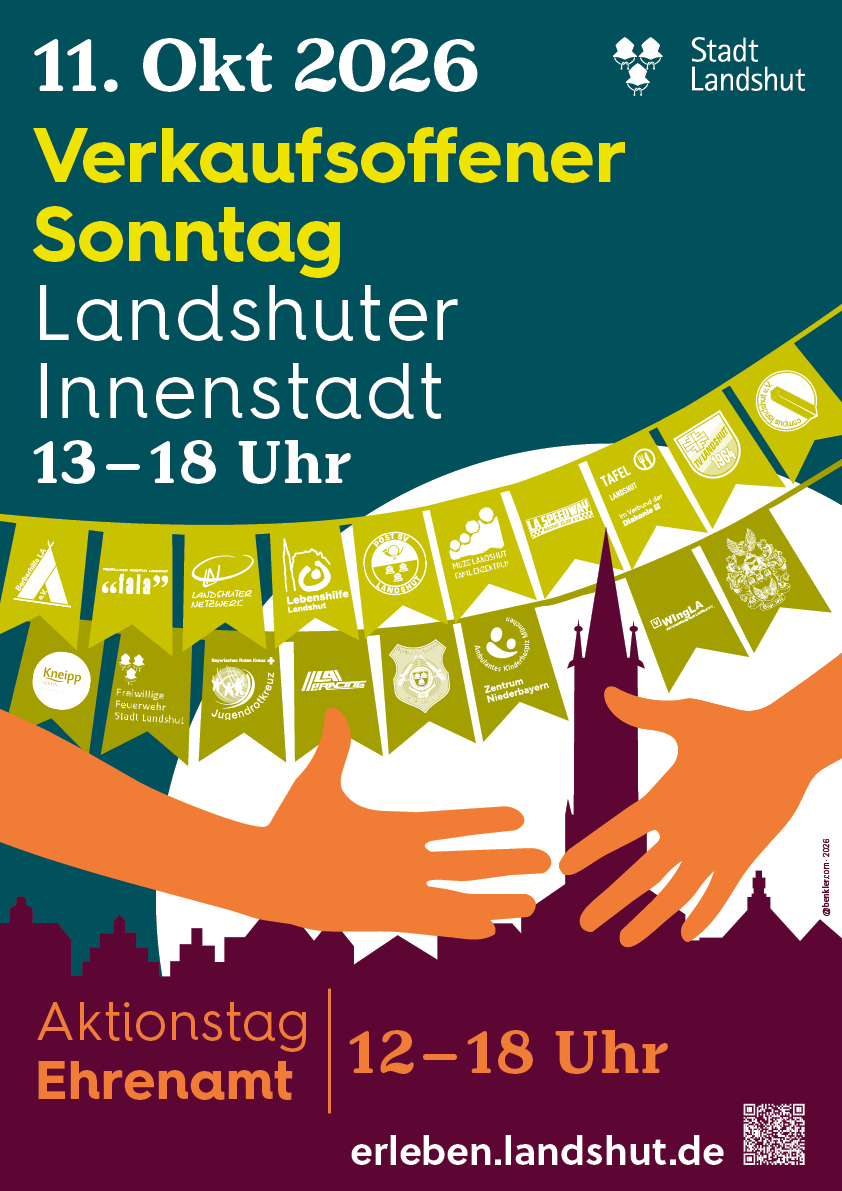 Verkaufsoffener Sonntag mit Aktionstag Ehrenamt, Quelle: Stadt Landshut